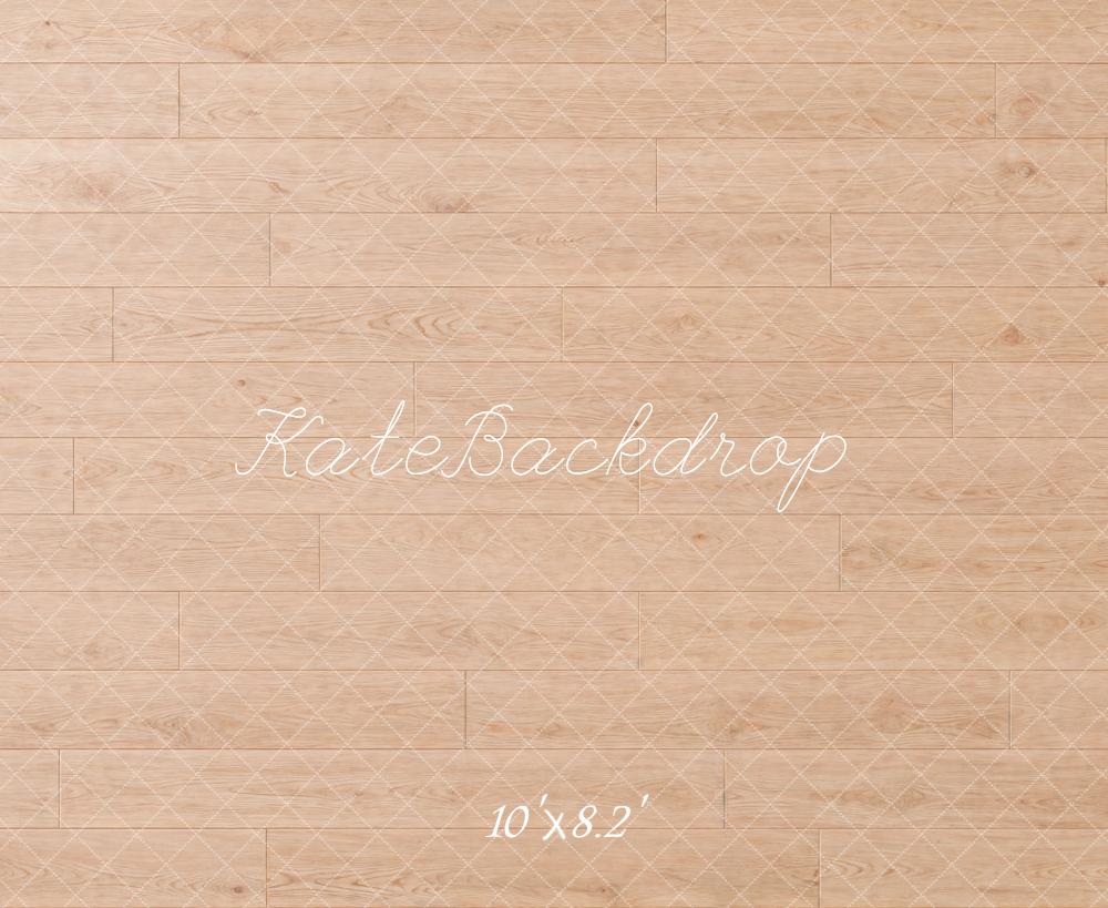 Kate Light Wood Floor Printed Backdrop Designed by Kate Image