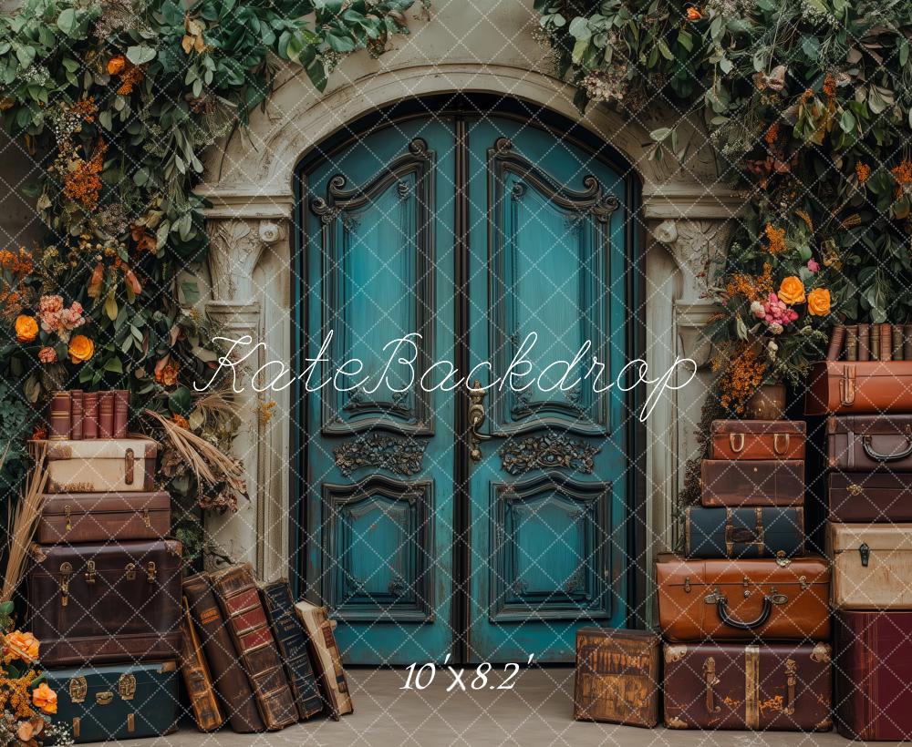 Fondo de Equipaje de Puerta de Jardín Encantado Vintage Diseñado por Patty Roberts