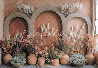 Arco Floral Boho con Pampas Fondo