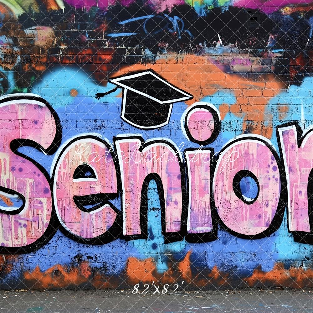 Kate Senior Graffiti Wall Graduation Backdrop Designed by Patty Roberts