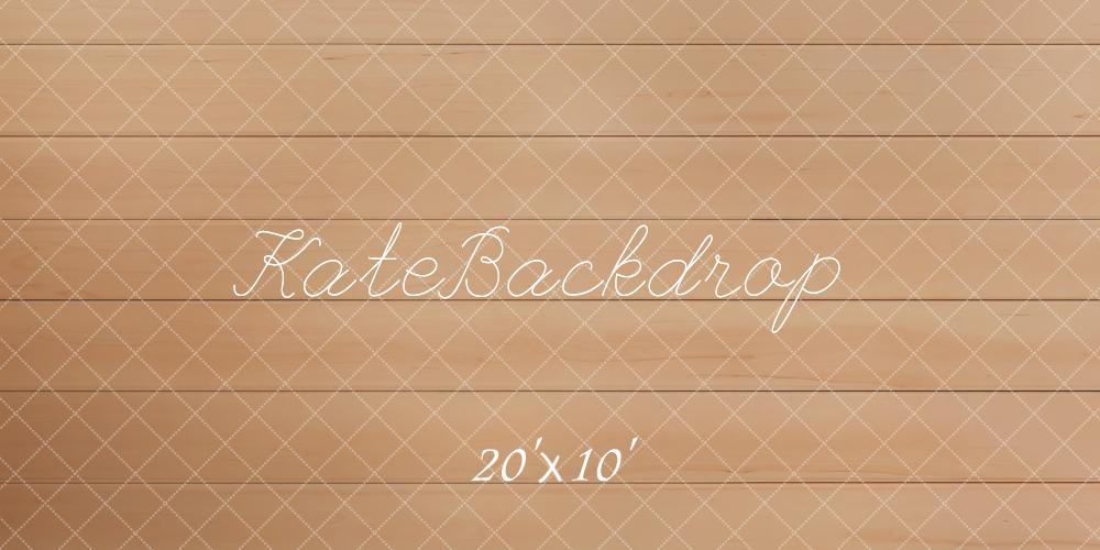 Kate Light Wood Plank Floor Printed Backdrop Designed by Kate Image