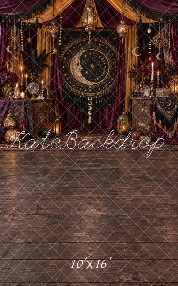 Kate Sweep Halloween Gothic Moon Altar Floor Printed Backdrop Designed by Vertigo Productions