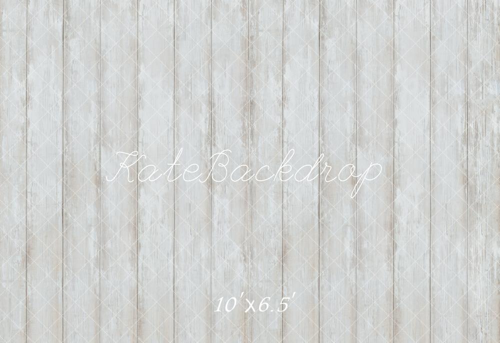 Kate Vintage White Wood Floor Backdrop Designed by Kate Image
