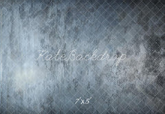 Kate Abstract Blue Retro Wall Floor Printed Portrait Headshot Backdrop Designed by Kate Image