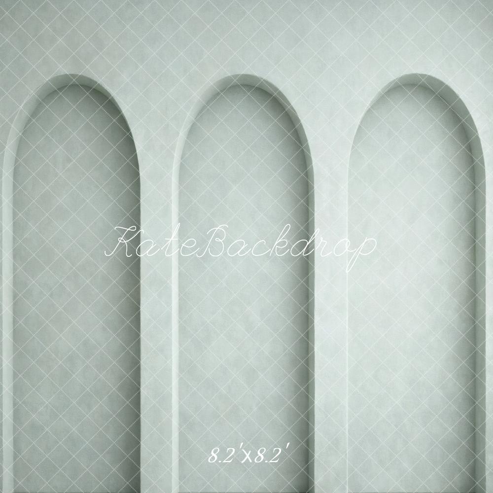 Kate Mint Green Arch Wall Printed Backdrop Designed by Vertigo Productions