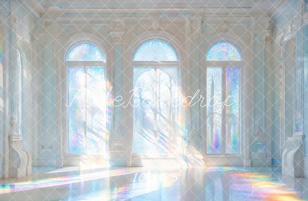 Kate Iridescent Castle Windows Light Rays Backdrop Designed by Chain Photography