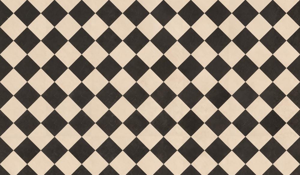 Kate Black Beige Checkered Plaid Floor Printed Backdrop Designed by Kate Image