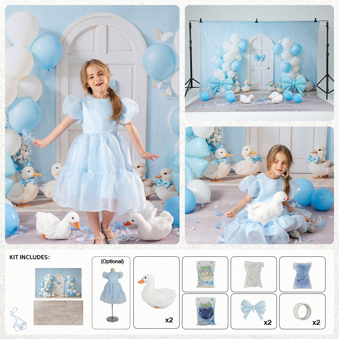 RTS Kate Cake Smash Birthday Balloon Duck Photo Kit Photography Backdrops&Props Themed Bundle