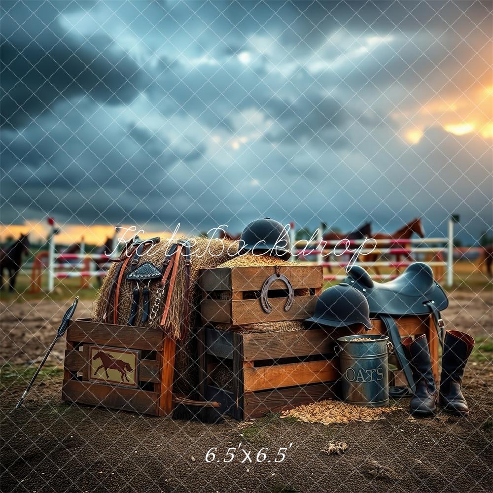 Equestrian Saddle Horse Event Foto Achtergrond Designed by Laura Bybee