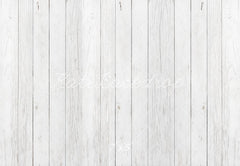 Kate White Wooden Floor Printed Backdrop Designed by Kate Image