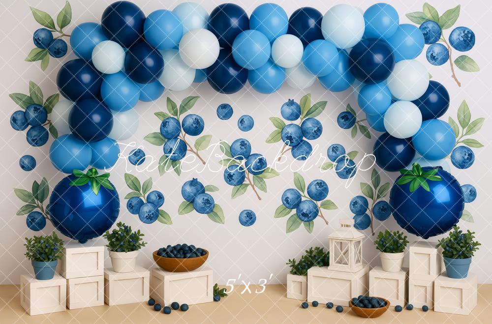 Fondo de Globo de Arco de Arándano de Cake Smash Designed by Patty Roberts