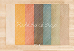 Kate Colorful Wooden Floor Printed Backdrop Designed by Kate Image