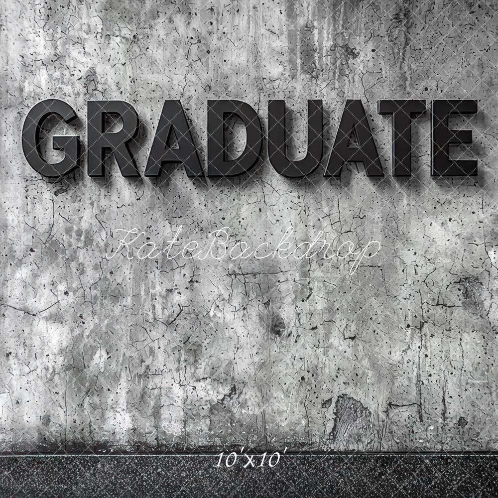 Sfondo in Muratura Cemento Grigio Vintage di Laurea Designed by Mini MakeBelieve