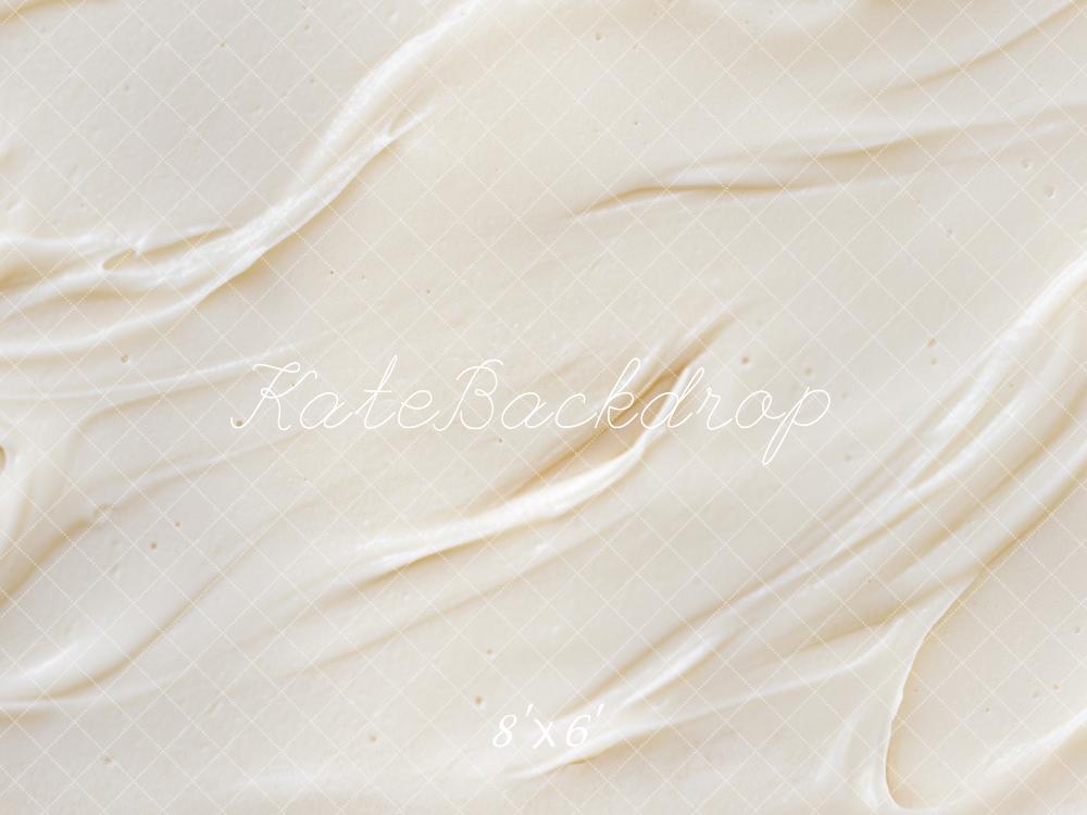 Kate Cream Icing Cake Abstract Texture Backdrop Designed by Mini MakeBelieve