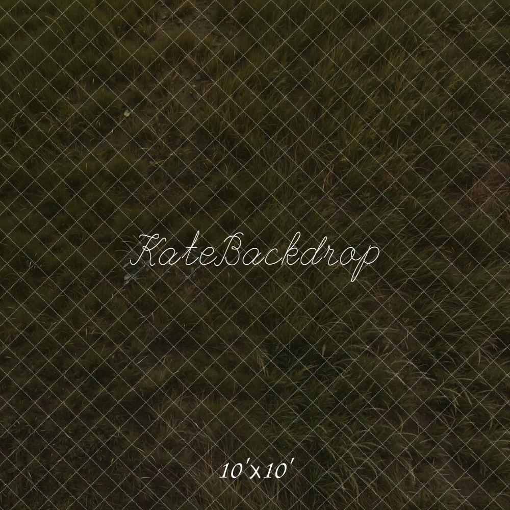 Kate Dark Green Grass Floor Backdrop Backdrop Designed by Emetselch