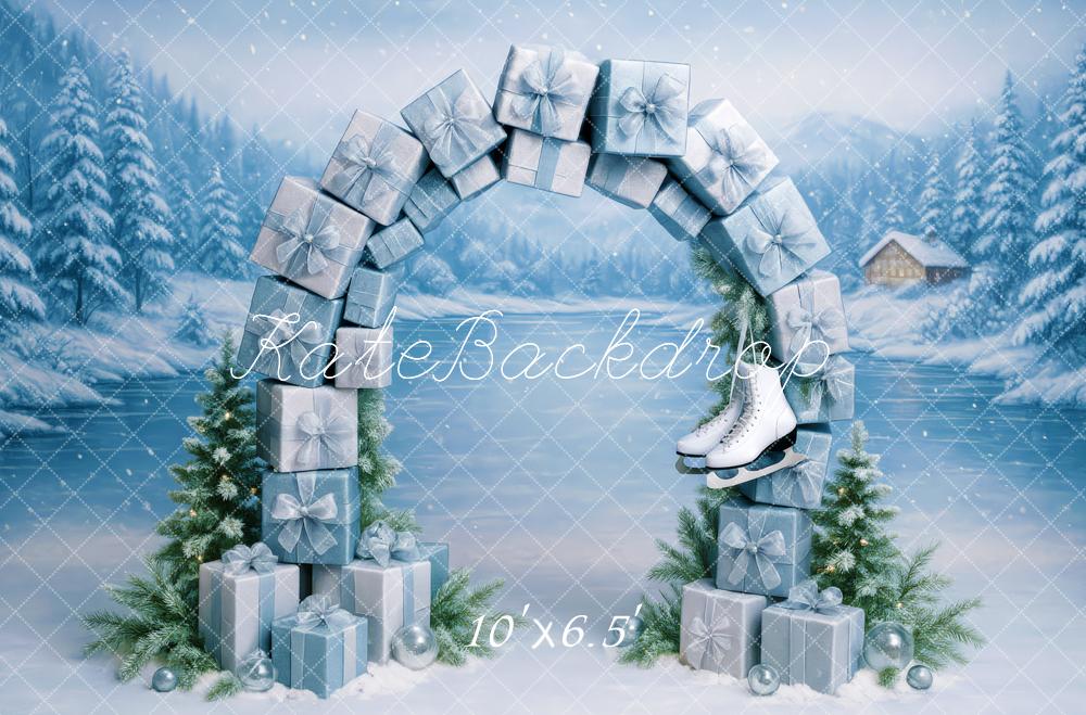 Kate Christmas Winter Frozen Gift Arch Backdrop Designed by Patty Roberts