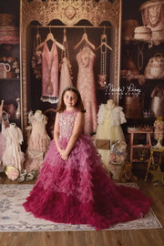 princess dress up closet Vintage Elegance Bridal Dressing Backdrop STAUD, Rio Dress in its sturdy Rustic Size:44 inch