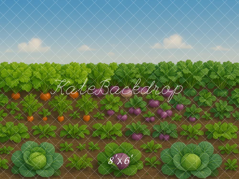 Farm Vegetable Garden Foto Achtergrond Designed by Megan Leigh Photography