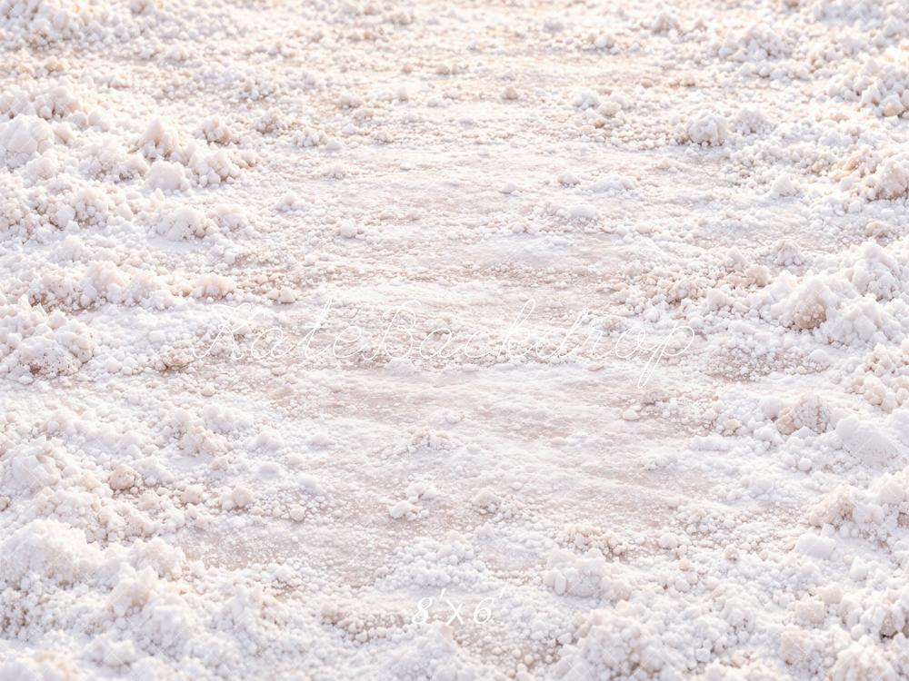 Kate White Snowy Floor Printed Backdrop Designed by Kate Image