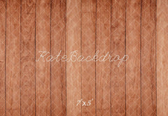 Kate Orange Wooden Grain Floor Printed Backdrop Designed by Kate Image
