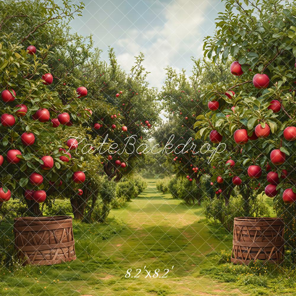 Kate Fall Orchard Apple Tree Backdrop Designed by Emetselch