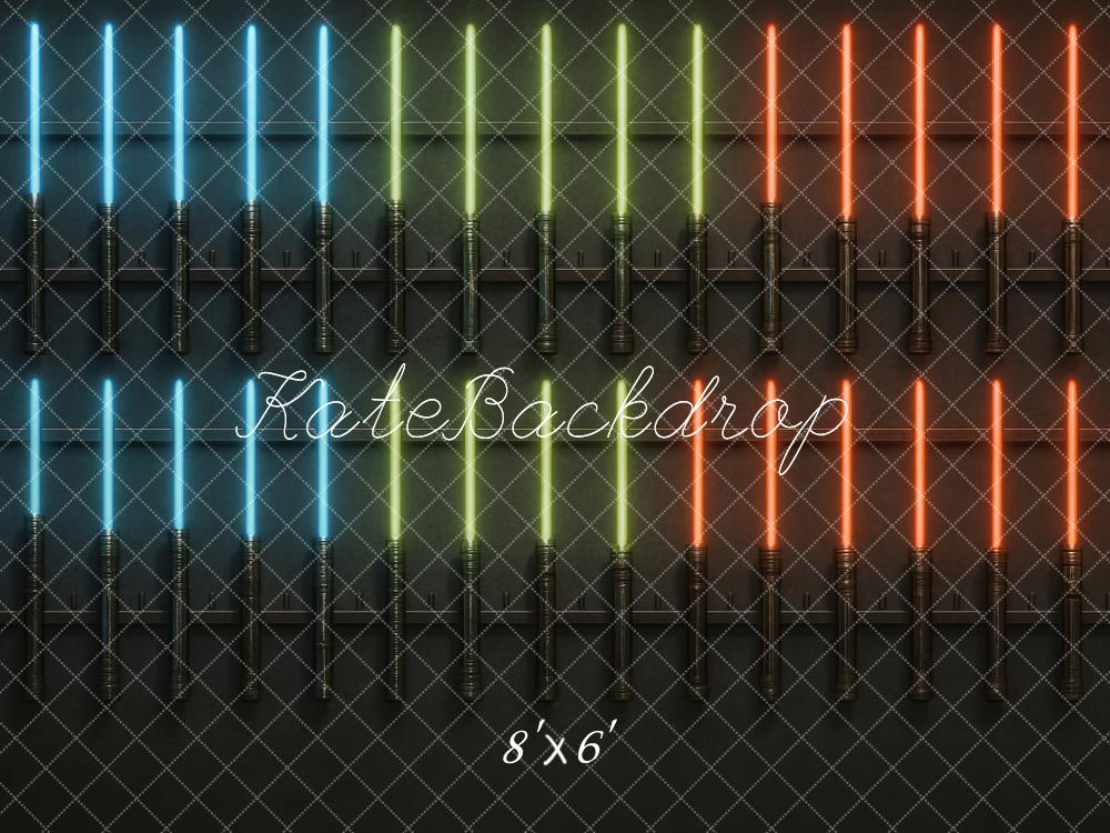 Star Wars Neon Lights Wall Backdrop Designed by Megan Leigh Photography