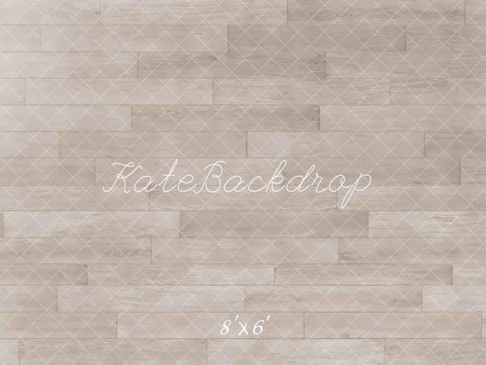 Kate Neutral Beige Retro Floor Backdrop Designed by Emetselch