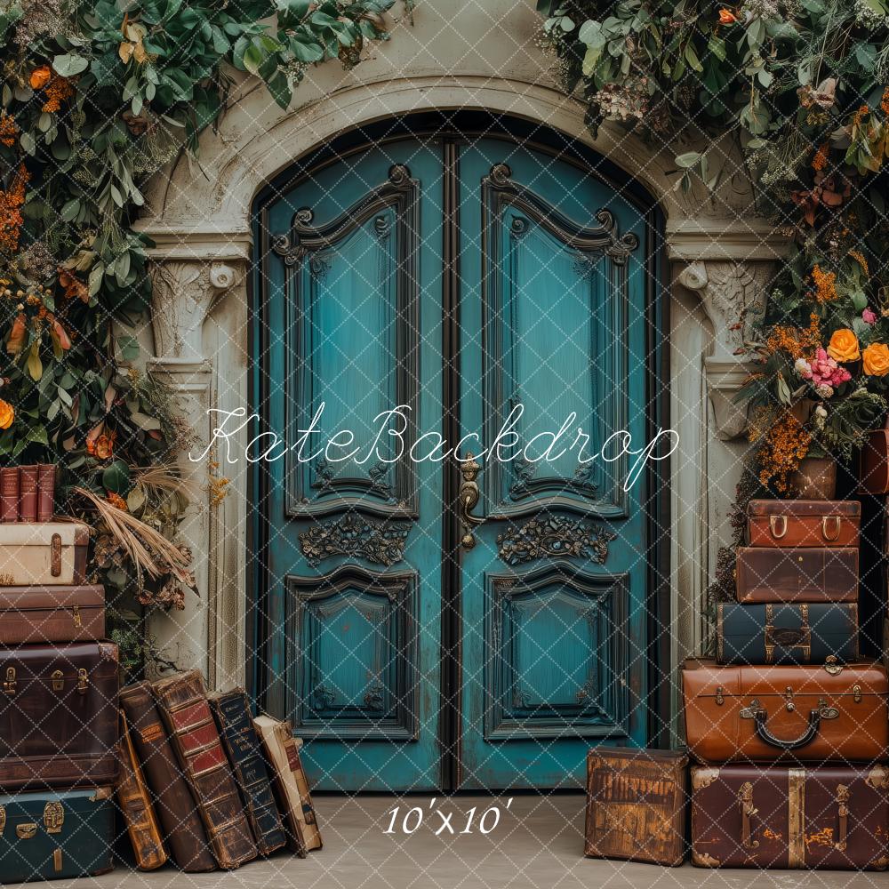 Fondo de Equipaje de Puerta de Jardín Encantado Vintage Diseñado por Patty Roberts