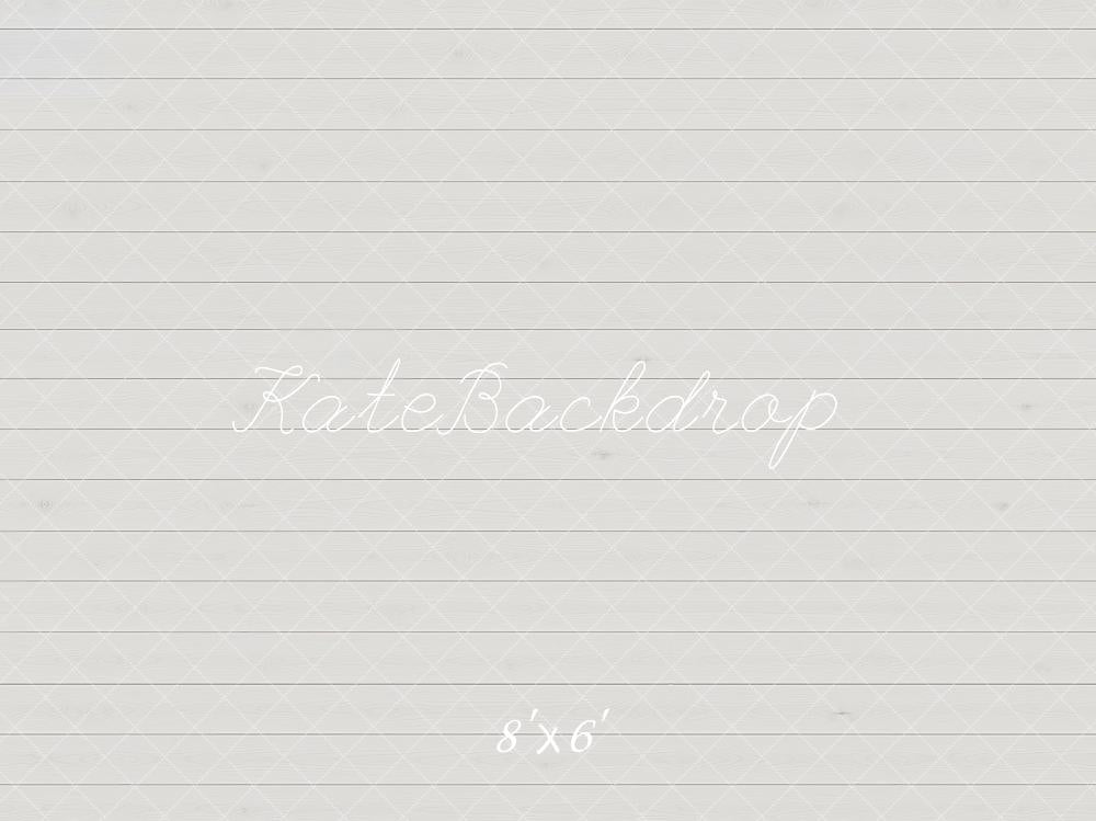 Kate Gray Diamond Lattice Wood Planks Printed Backdrop Designed by Kate Image