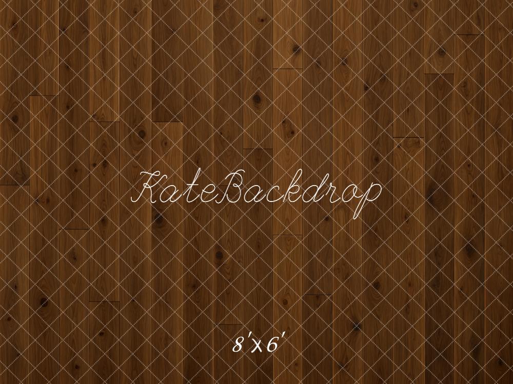 Kate Brown Wood Plank Printed Floor Backdrop Designed by Kate Image