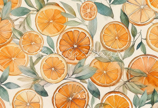 Watercolor Oranges Foto Achtergrond Designed by Mandy Ringe Photography