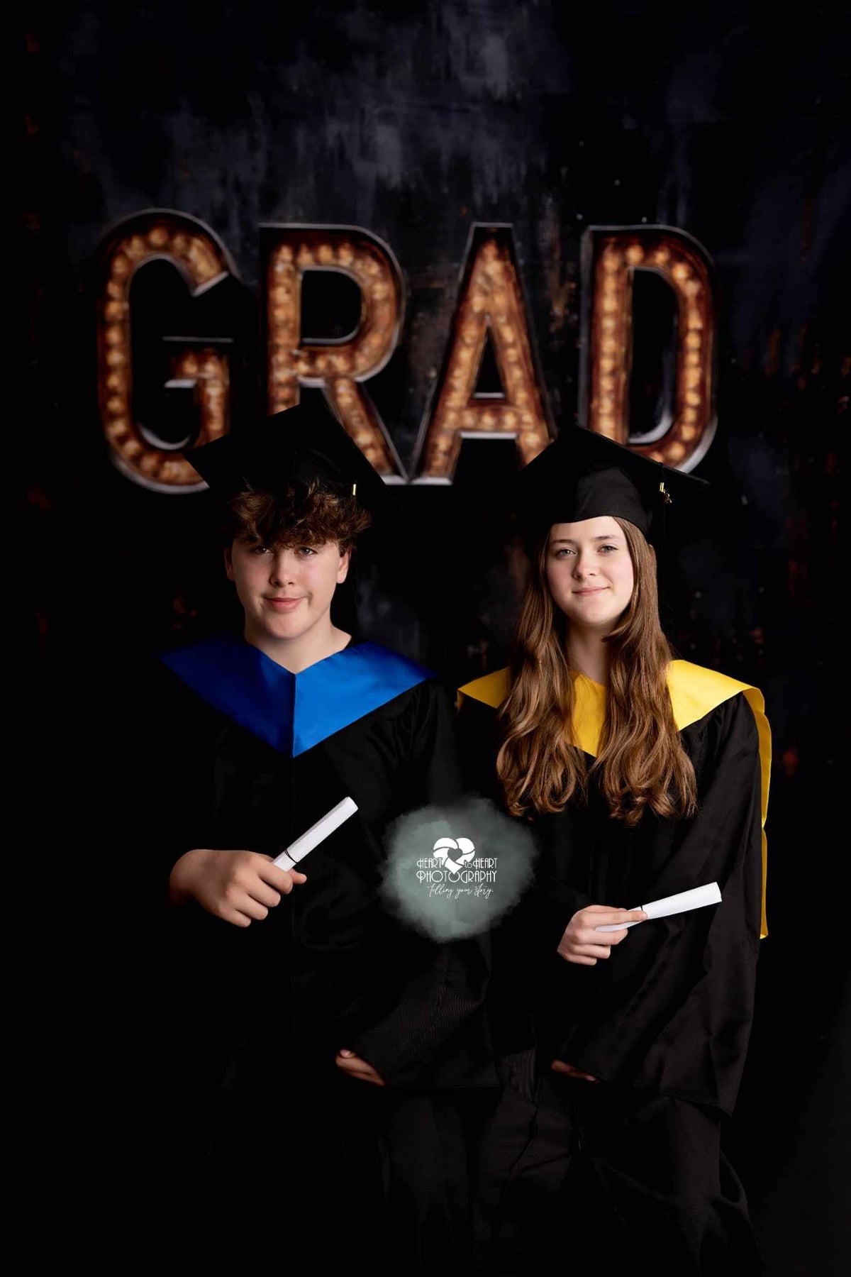 Graduation Lighting Rustic Vintage Graduation Light Backdrop