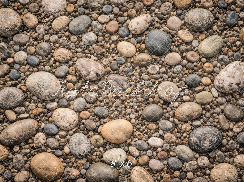 Kate Pebble Stone Floor Printed Backdrop Designed by Vertigo Productions