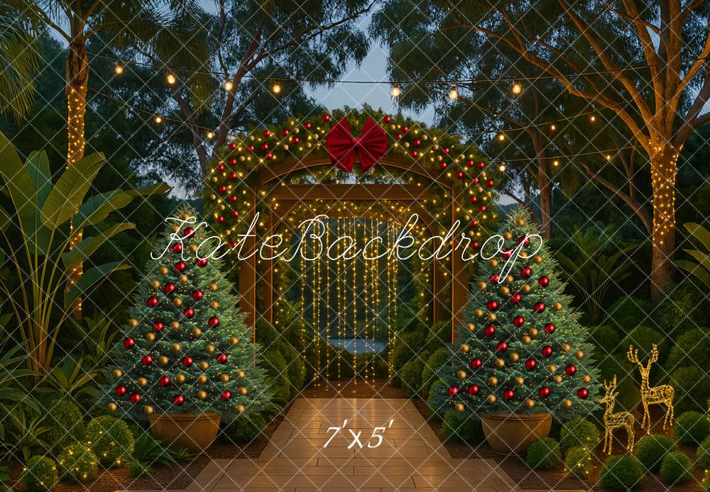 Kate Christmas Tree Australia Night Arch Outdoor Backdrop Designed by Mini MakeBelieve