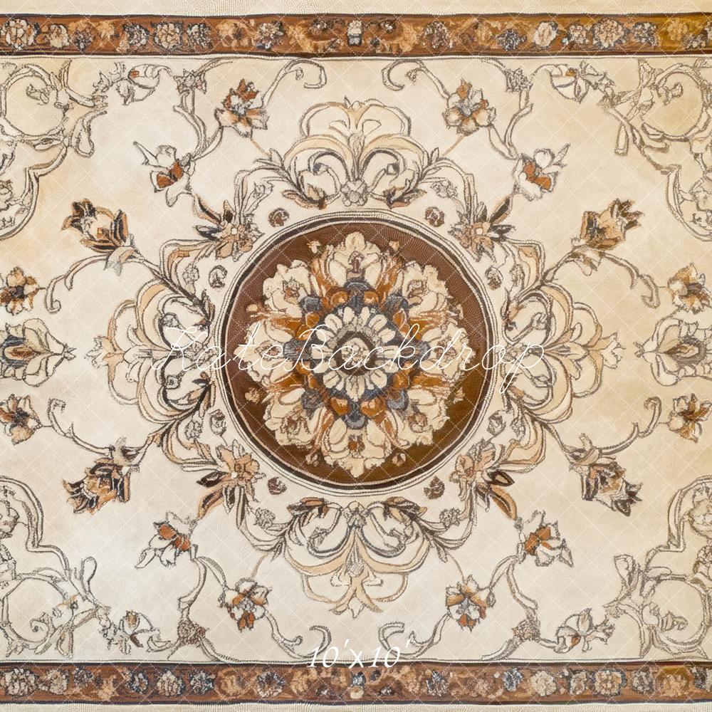 Kate Vintage Floral Pattern Floor Backdrop Designed by Mini MakeBelieve