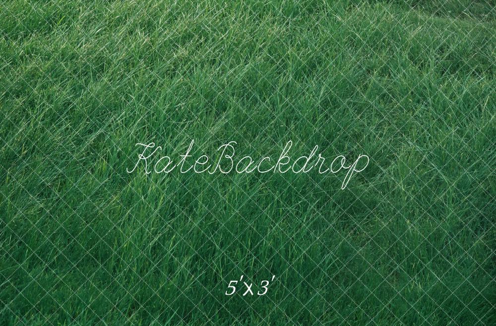 Kate Spring Dark Green Grass Field Floor Backdrop Designed by Kate Image
