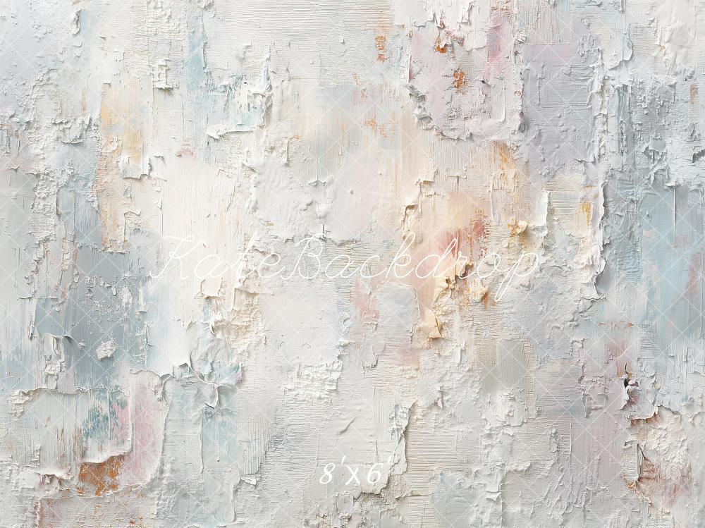 Kate Plaster Paint Wall Abstract Texture Printed Backdrop Designed by Angela Miller