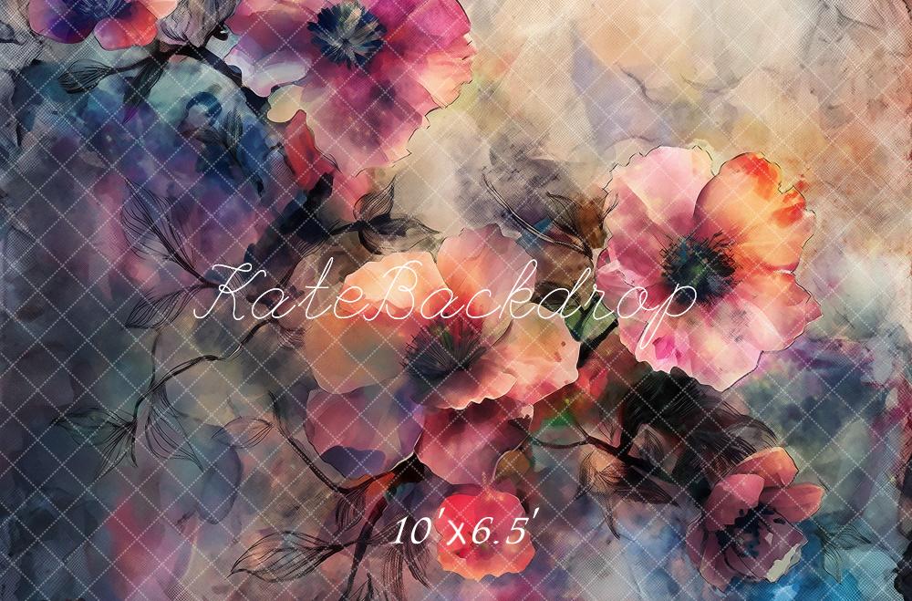 Kate Fine Art Floral Vintage Backdrop Designed by Kerry Anderson