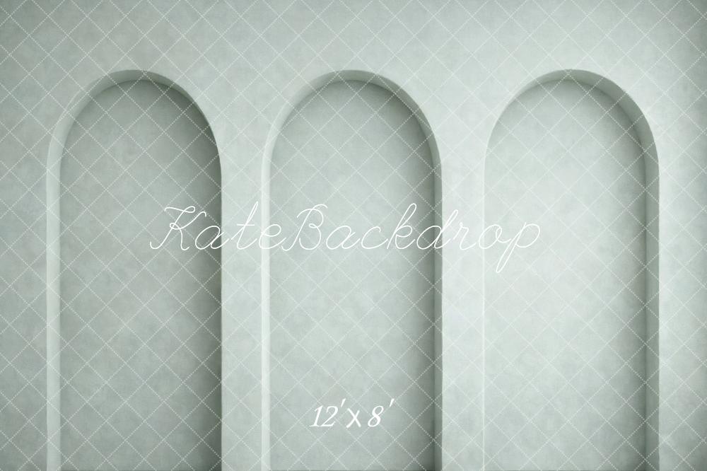 Kate Mint Green Arch Wall Printed Backdrop Designed by Vertigo Productions