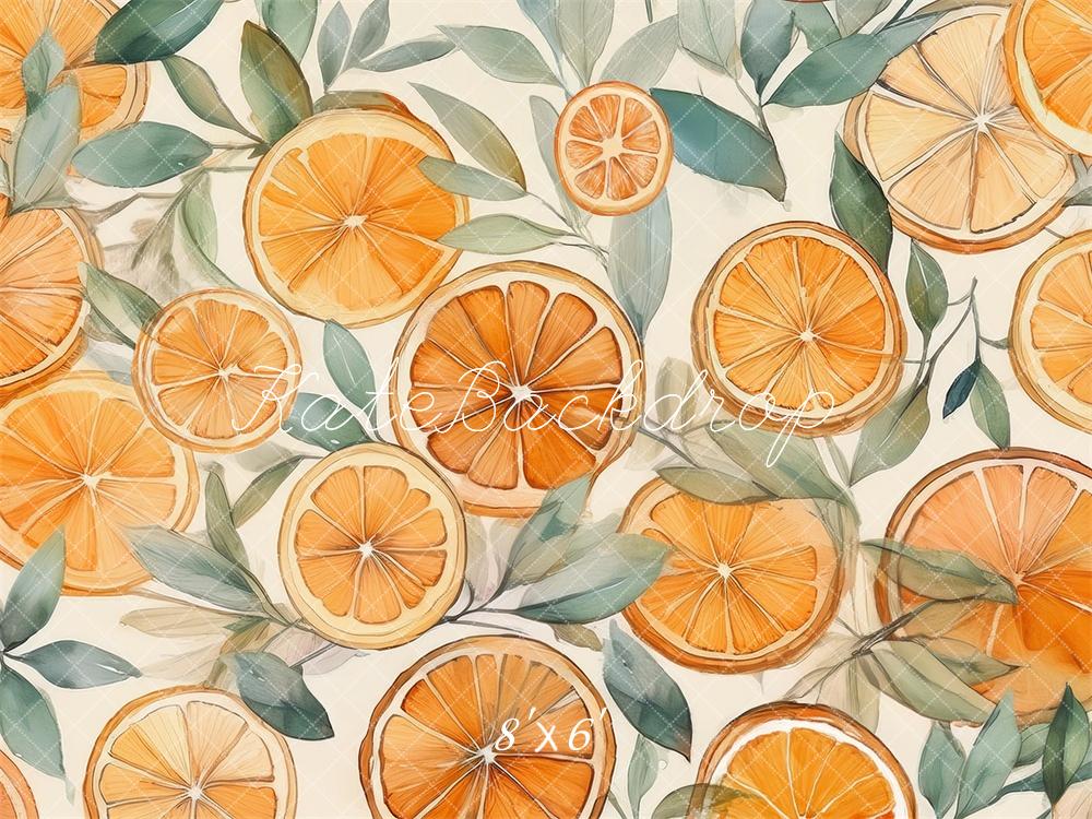 Fondo de Naranjas Acuarela Diseñado por Mandy Ringe Photography