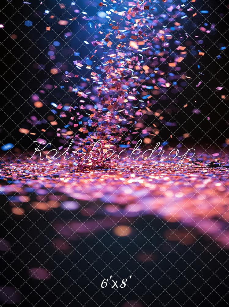 Kate Confetti Light Bokeh Printed Backdrop Designed by Emetselch