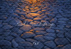 Kate Dark Stone Path Floor Printed Backdrop Designed by Kate Image