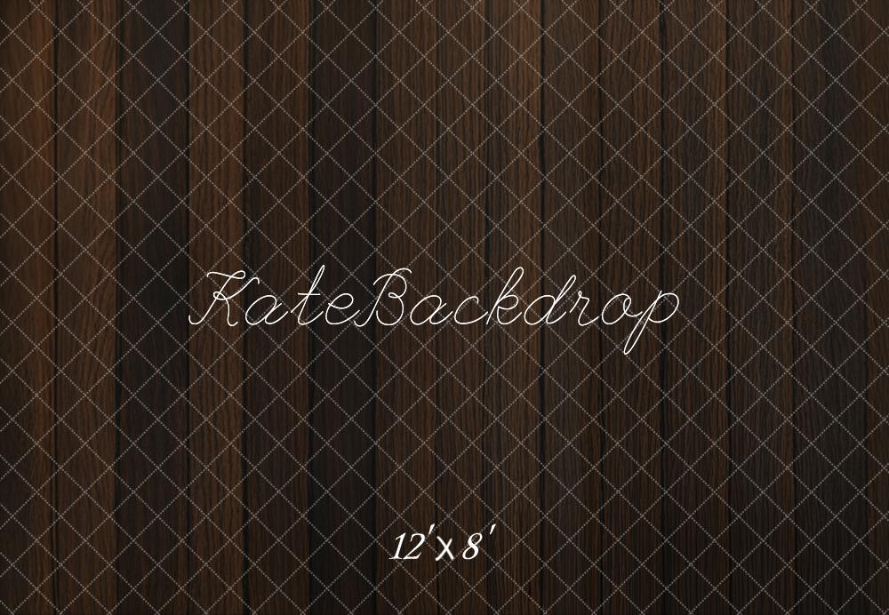 Kate Dark Wood Texture Floor Backdrop Designed by Emetselch