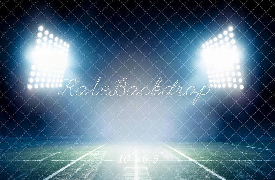 Illuminated Stadium Sports Field Backdrop