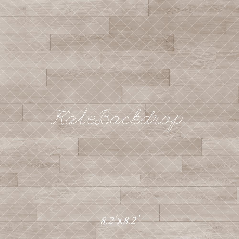 Kate Neutral Beige Retro Floor Backdrop Designed by Emetselch
