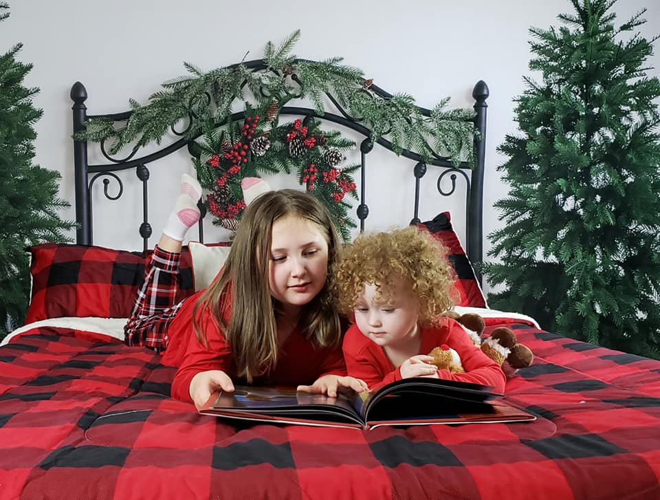 Kate Christmas Bed Backdrop Headboard Designed by Emetselch (only ship to Canada)