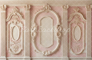 Retro Pannello di Sfondo Intagliato Rosa