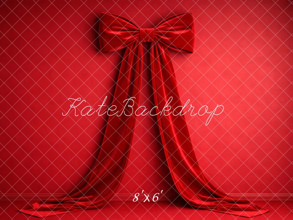 Kate Red Bow Draped Backdrop Designed by Megan Leigh Photography