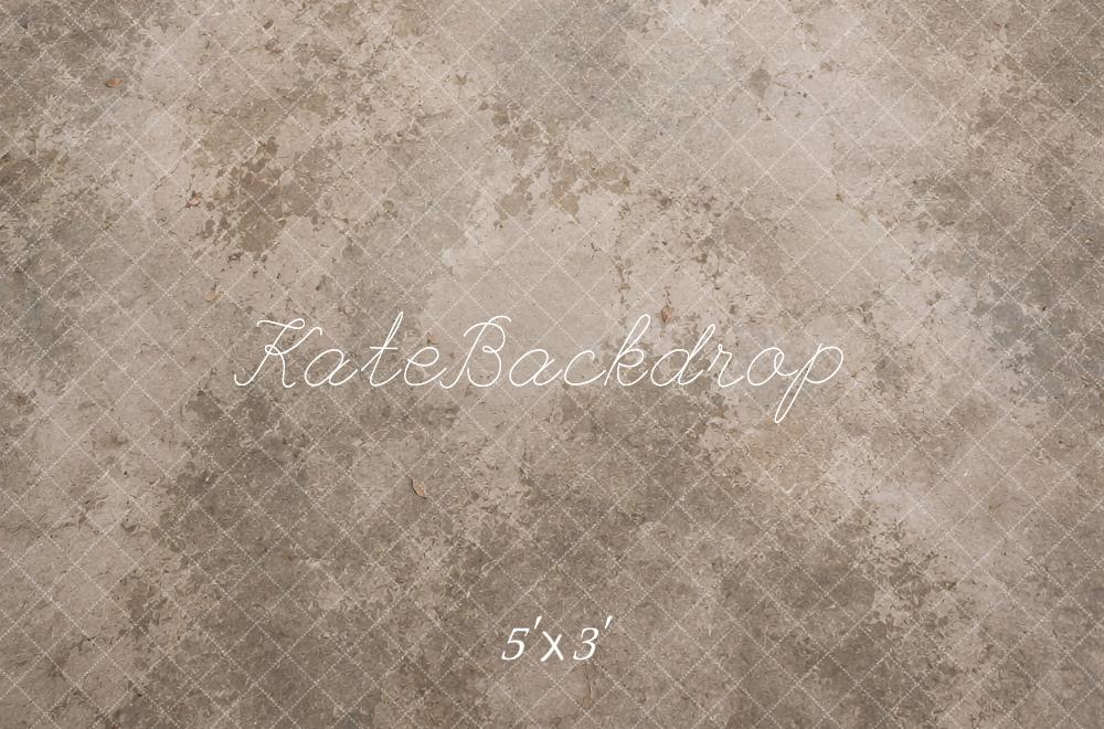 Kate Gray Beige Crosshatch Texture Floor Printed Backdrop Designed by Ashley Ward