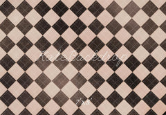 Kate Retro Checkered Pattern Floor Printed Backdrop Designed by Emetselch